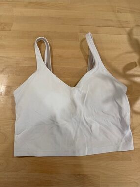 White lulu lemon align Women's Seamless Wireless Bralette